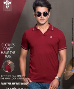 tshirt vneck with collar halfsleeves