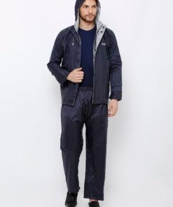 Mens Navy Blue Reversible Rainsuit - JS201 zeel rainwear diamond creation
